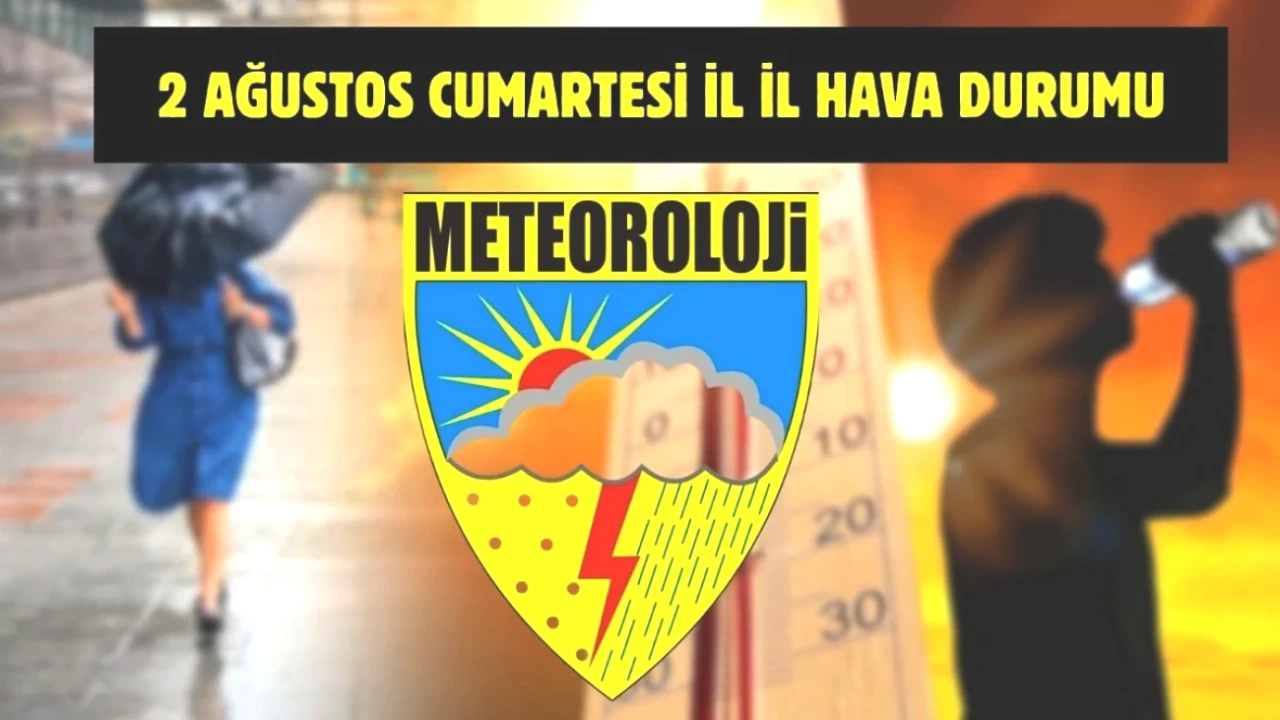 2 Ağustos Hava Durumu Uyarısı! Türkiye Genelinde Beklenen Değişiklikler Neler?